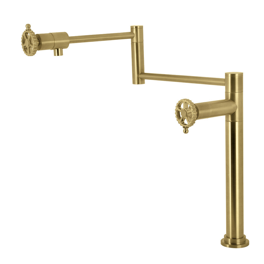 Fuller Pot Filler Faucet in Brushed Brass