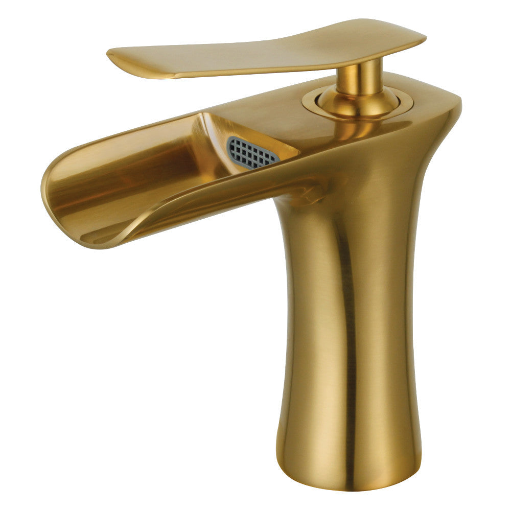 Executive Single-Hole Bathroom Faucet in Brushed Brass
