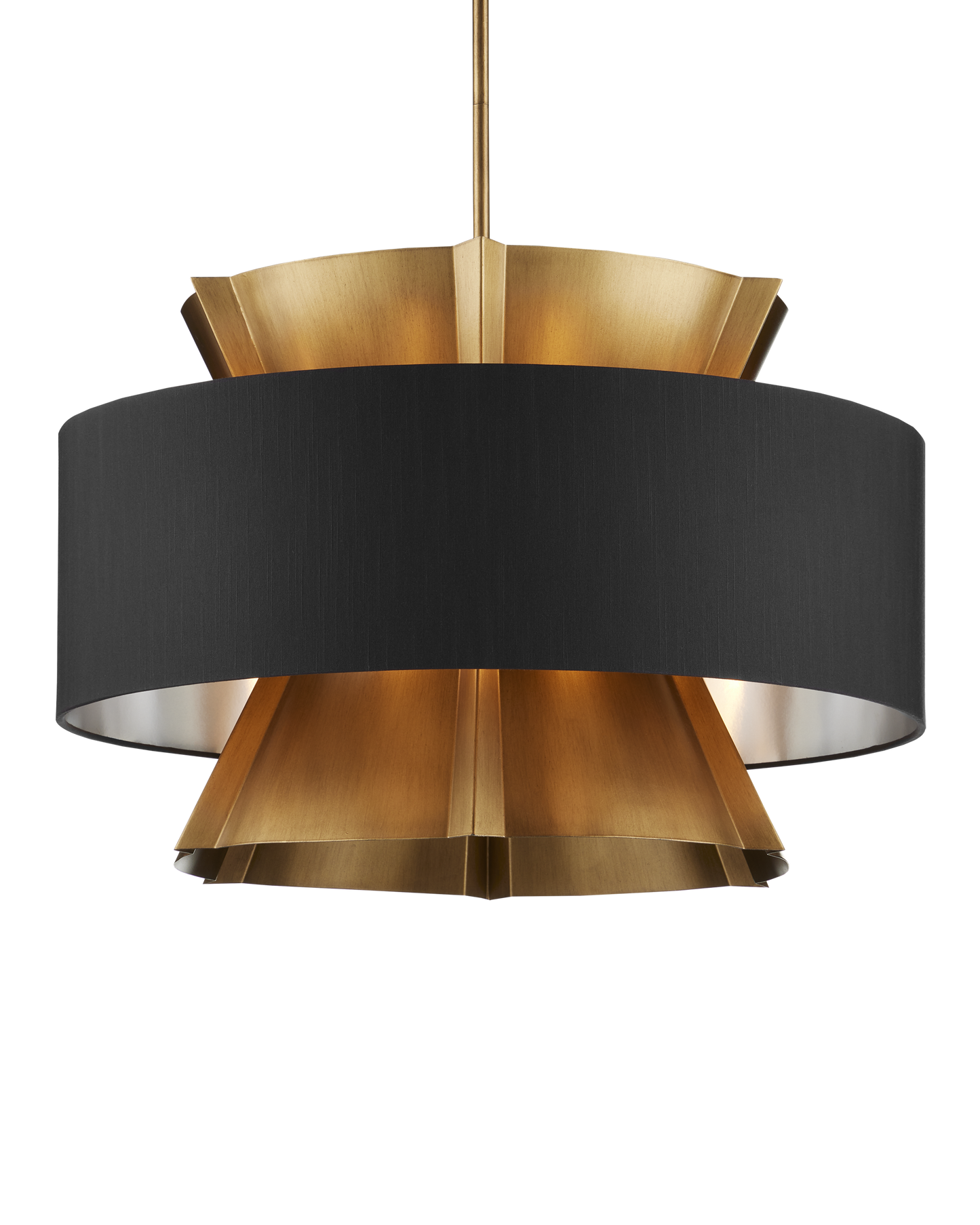 Oxenwood Brass & Black Chandelier