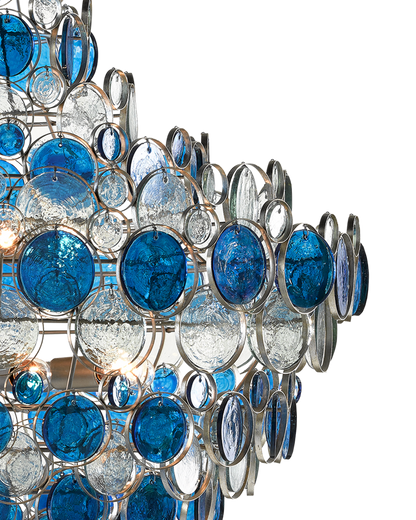 Galahad Large Blue Chandelier