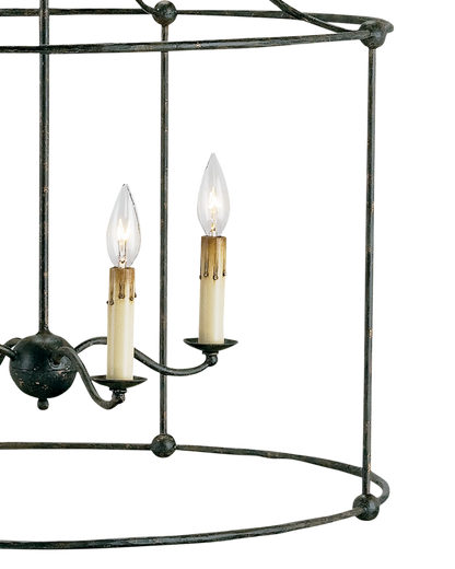 Fitzjames Large Black Lantern