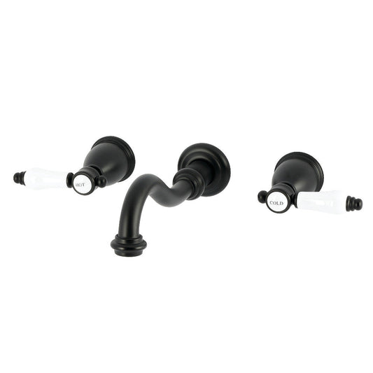 Bel-Air Wall-Mount Bathroom Faucet in Matte Black
