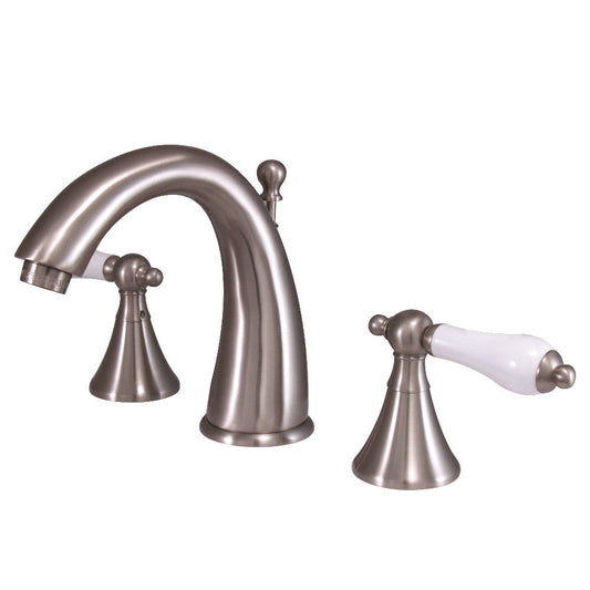 Naples Widespread Bathroom Faucet in Brushed Nickel