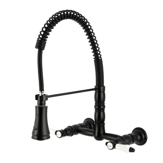 Bel-Air Pre-Rinse Kitchen Faucet in Matte Black