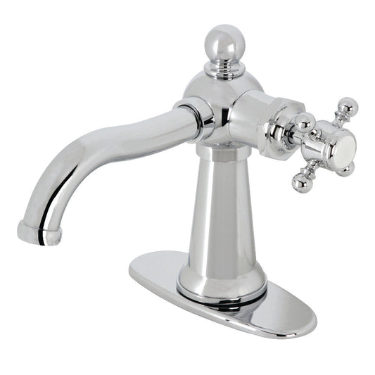 Nautical Single-Hole Bathroom Faucet in Polished Chrome
