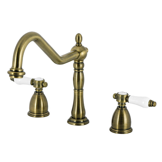 Bel-Air Widespread Kitchen Faucet in Antique Brass