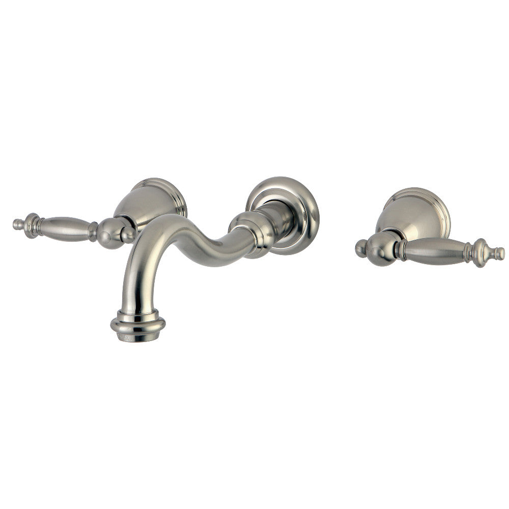 Templeton Wall-Mount Bathroom Faucet in Brushed Nickel