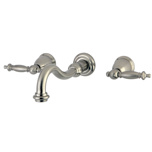 Templeton Wall-Mount Bathroom Faucet in Brushed Nickel