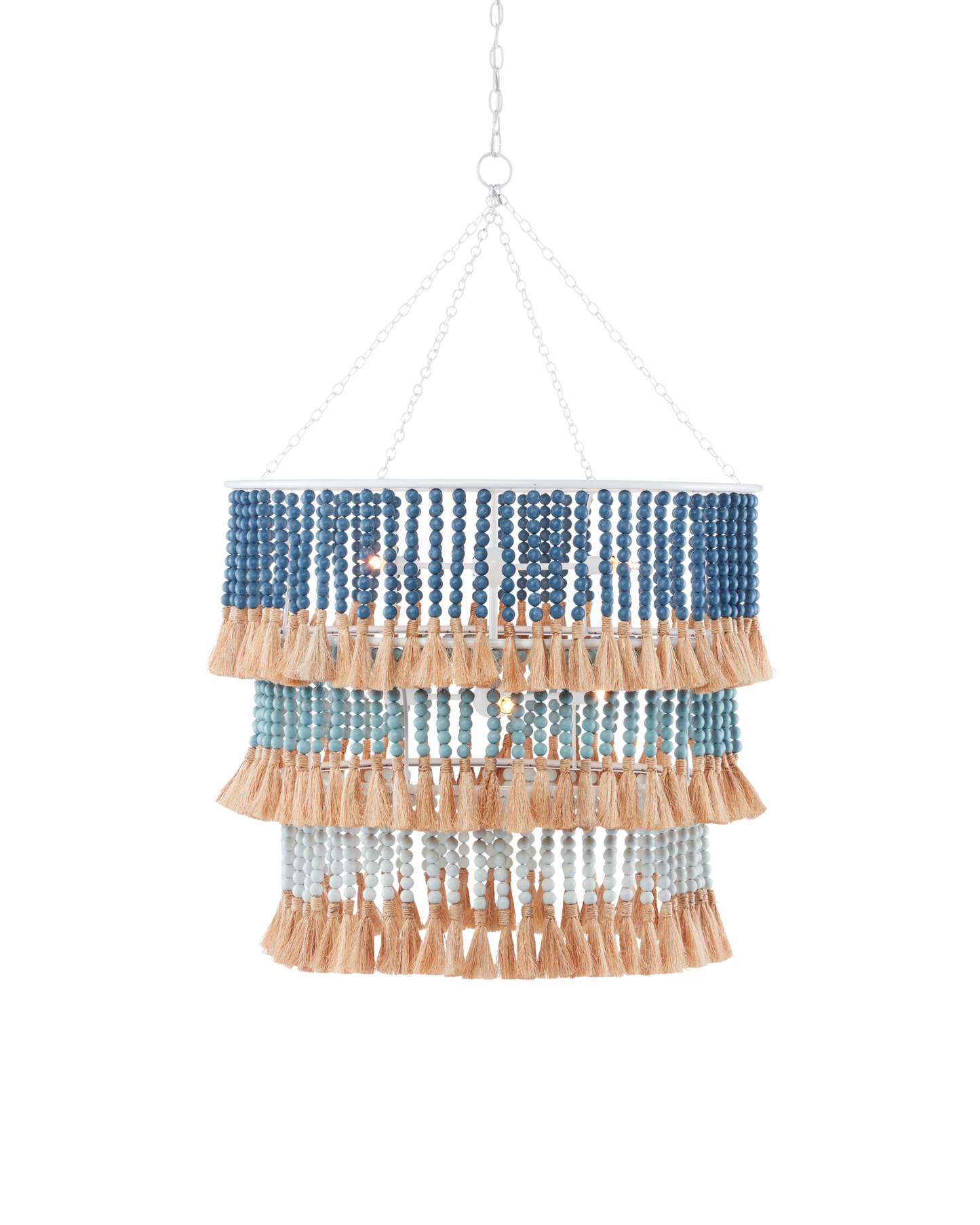 St. Barts Blue Chandelier