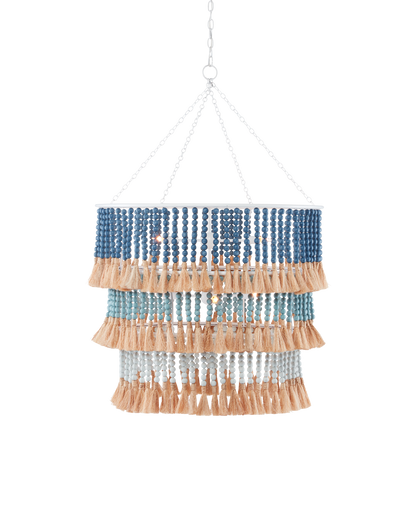St. Barts Blue Chandelier