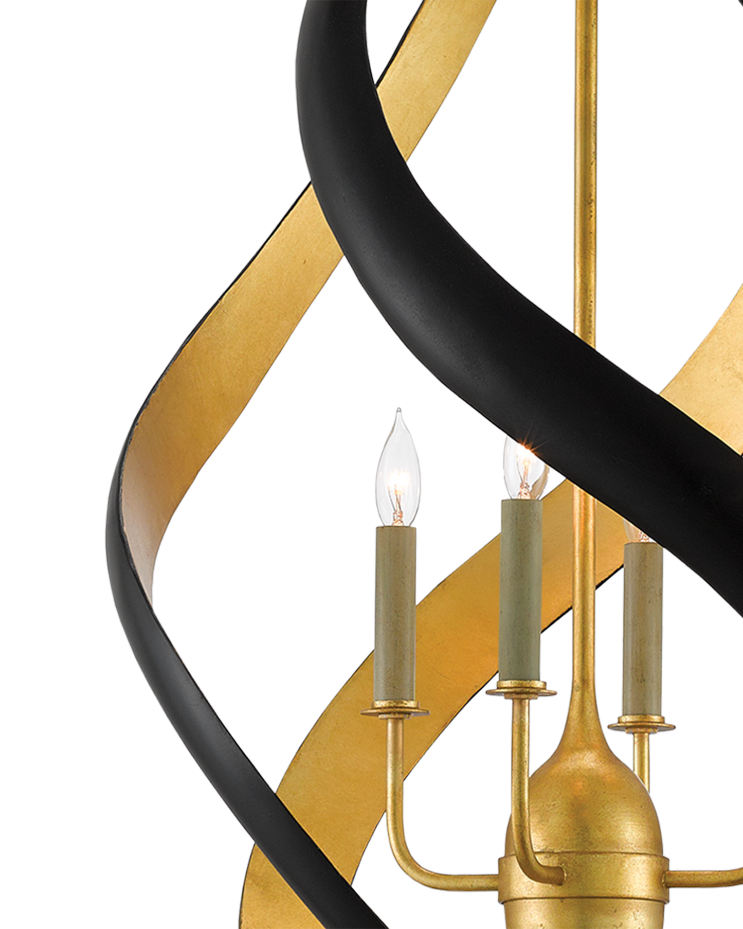 Trephine Black & Gold Chandelier