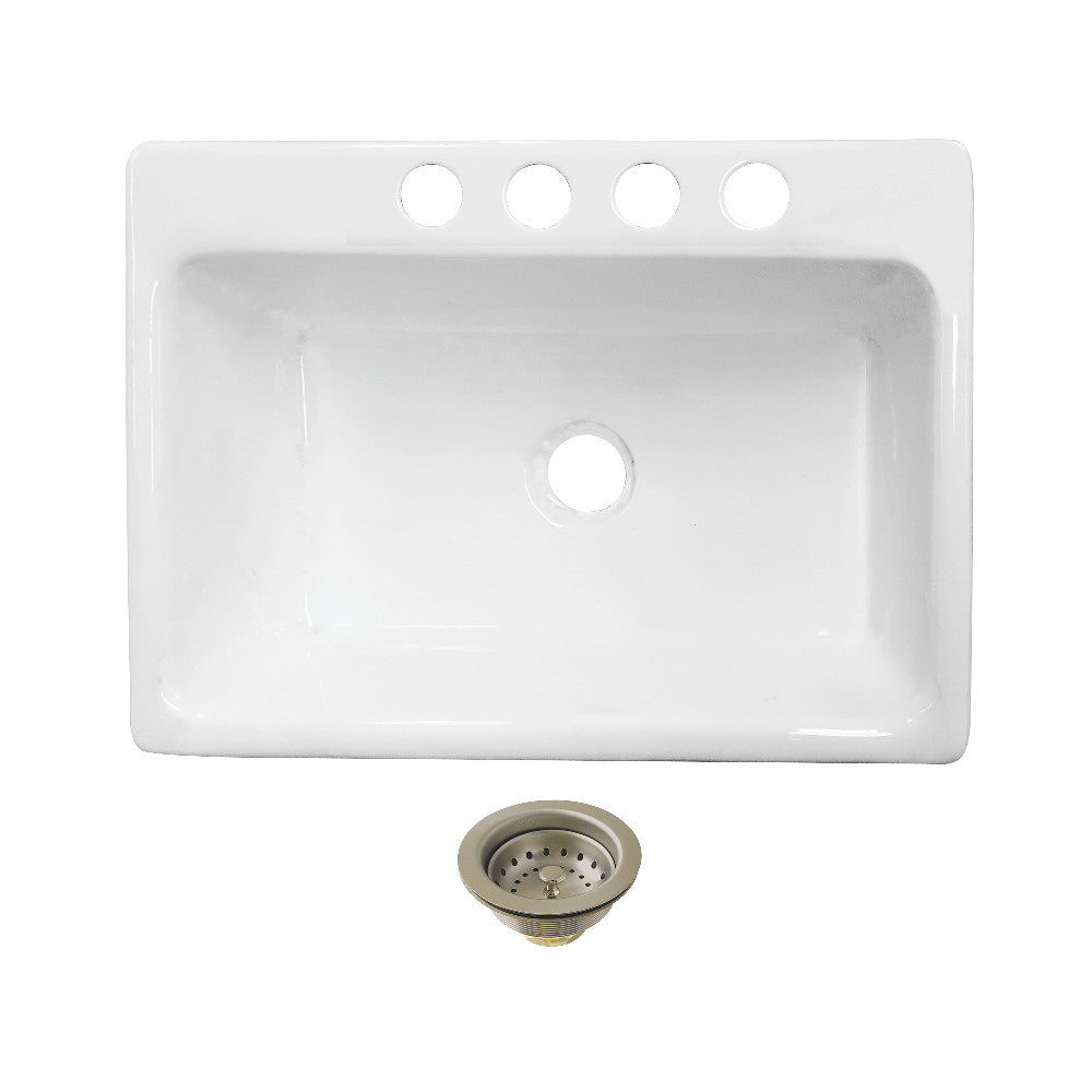 Towne 36 Inch Undermount Kitchen Sink in White