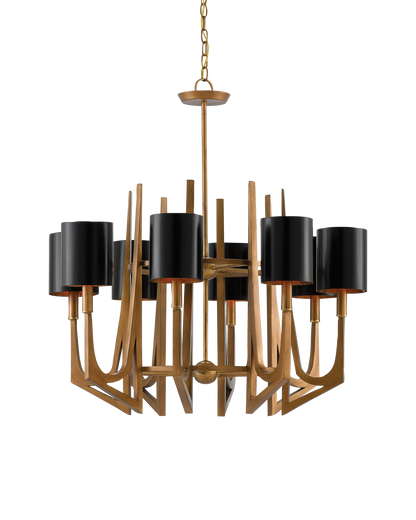 Umberto Brass Chandelier
