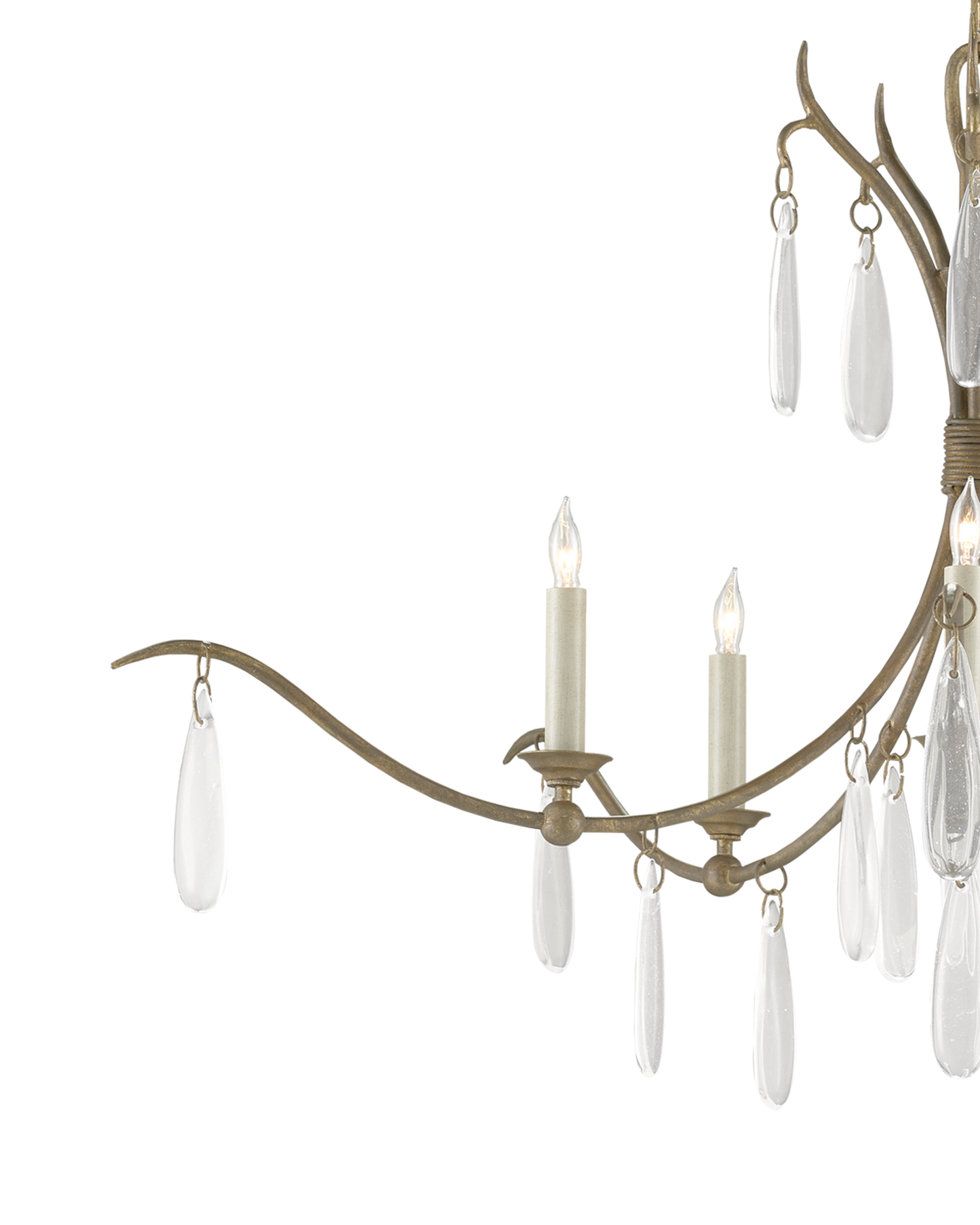 Marshallia Small Brass Chandelier