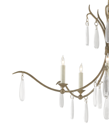 Marshallia Small Brass Chandelier