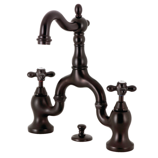 English Country Bridge Bathroom Faucet in Oil Rubbed Bronze