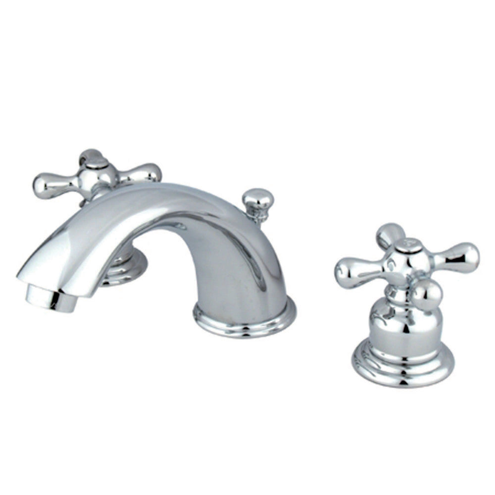 Victorian Widespread Bathroom Faucet in Polished Chrome
