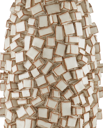 Sugar Cube Ivory Table Lamp