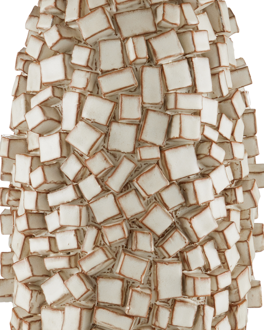 Sugar Cube Ivory Table Lamp