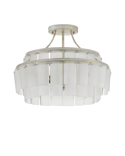 Vintner White Semi-Flush Mount