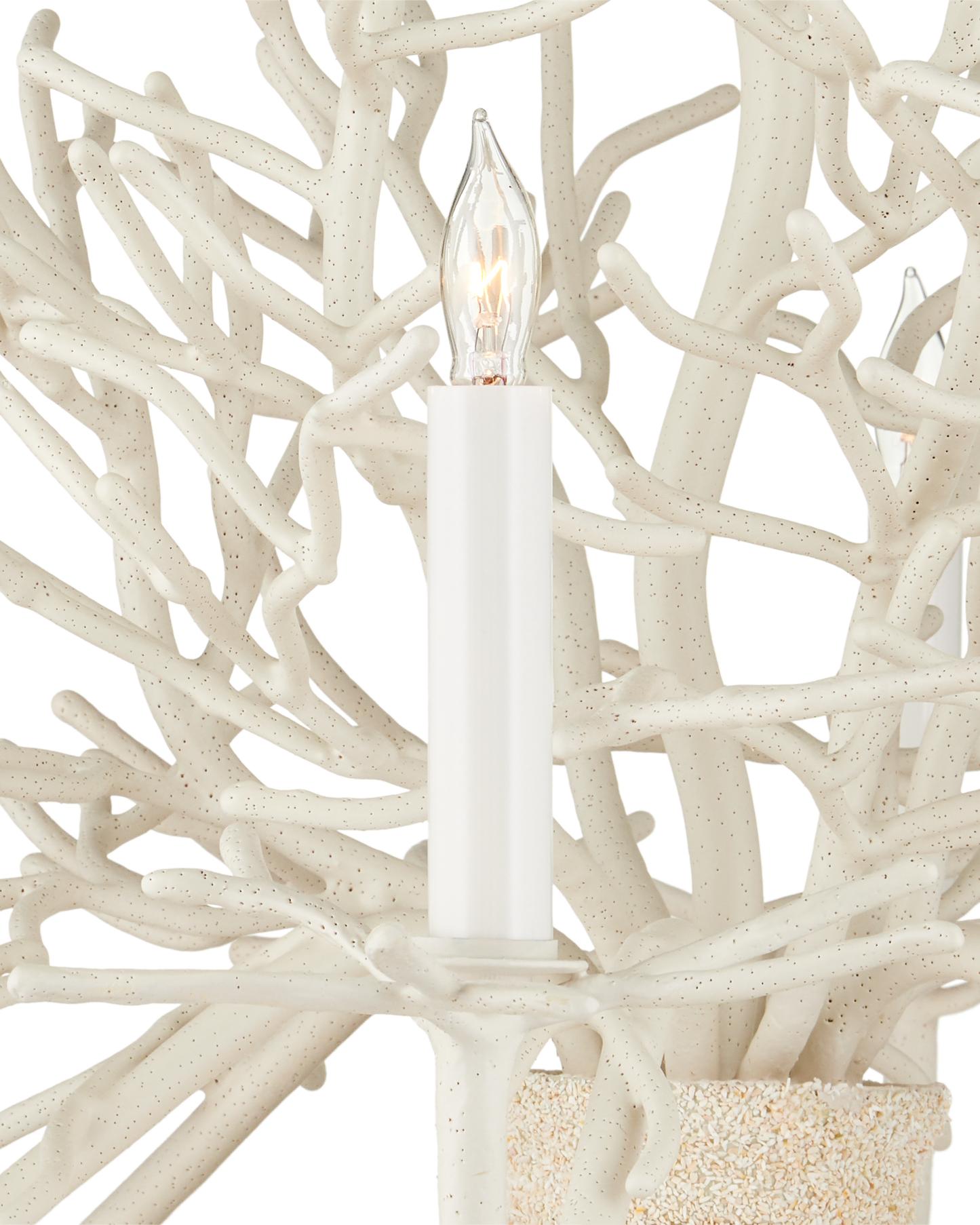 Seaward Small White Chandelier