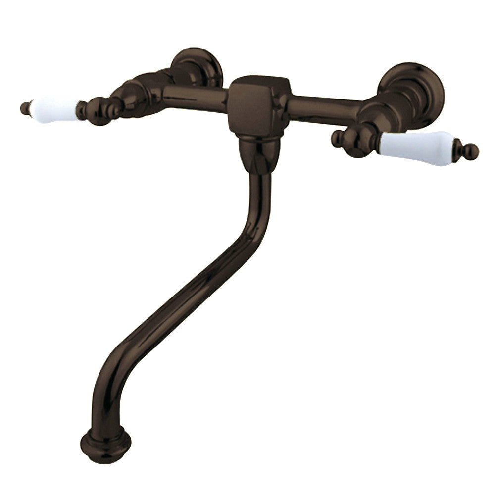 Heritage Wall-Mount Bathroom Faucet in Oil Rubbed Bronze