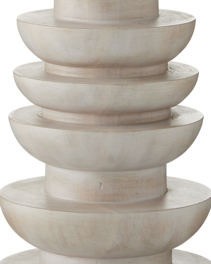 Malayan White Floor Lamp