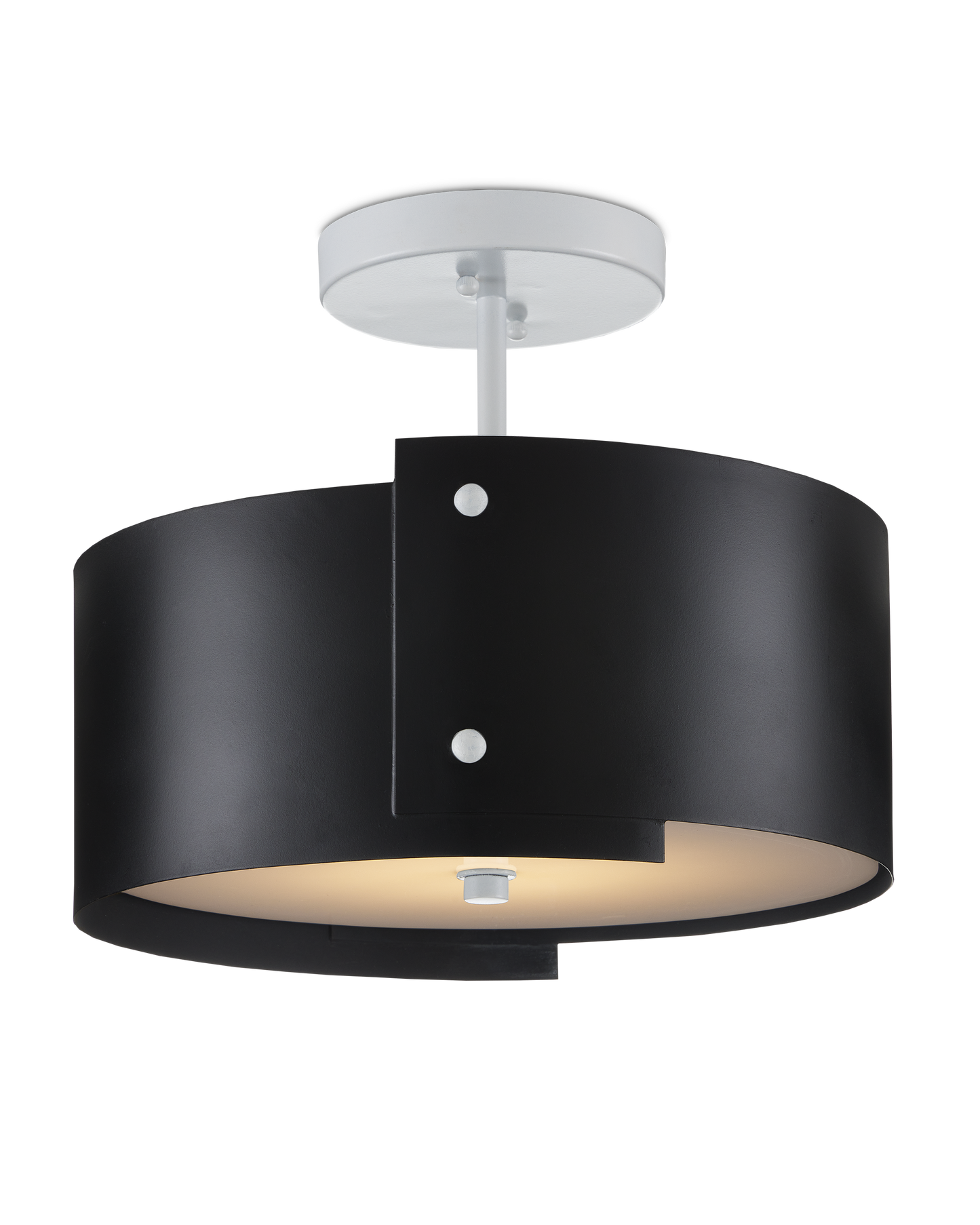 Ritsu Black Semi-Flush Mount