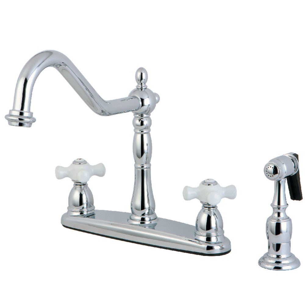 Heritage Centerset Kitchen Faucet in Polished Chrome