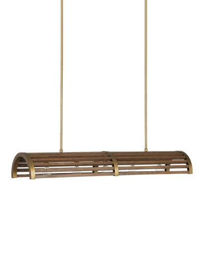 Woodbine Chestnut Rectangular Chandelier