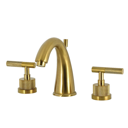 Convergent Widespread Bathroom Faucet in Brushed Brass