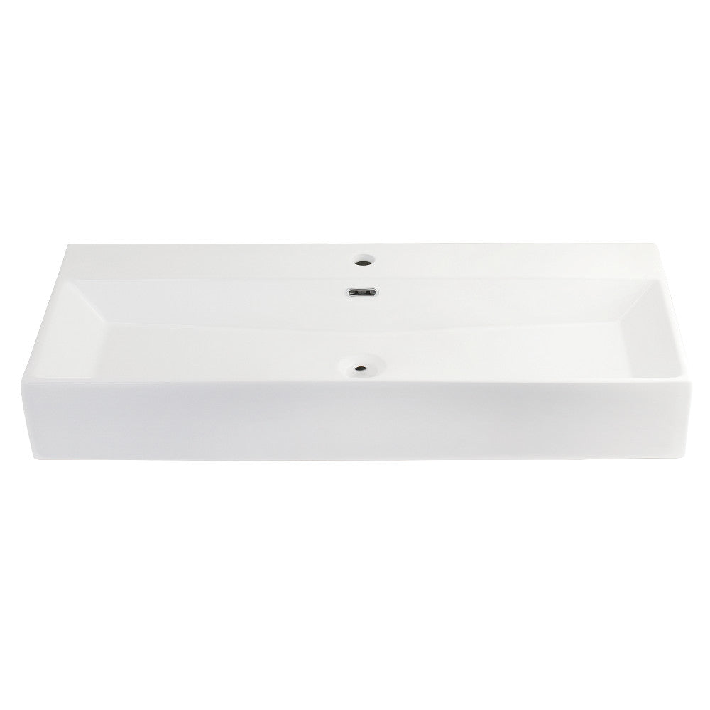Camilla 39.38 Inch Vessel Sink in White