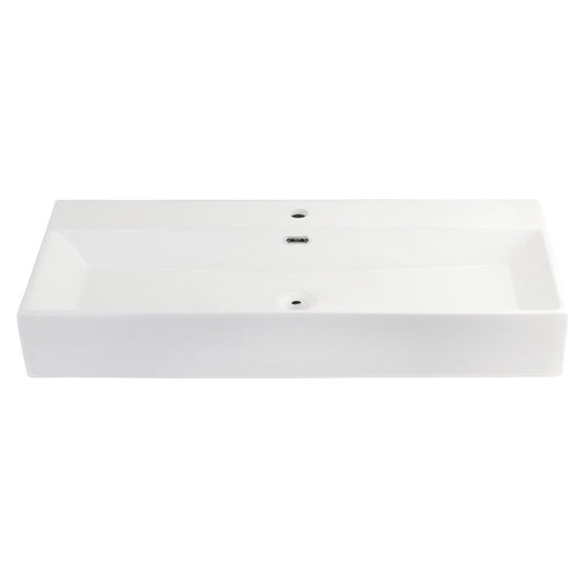 Camilla 39.38 Inch Vessel Sink in White