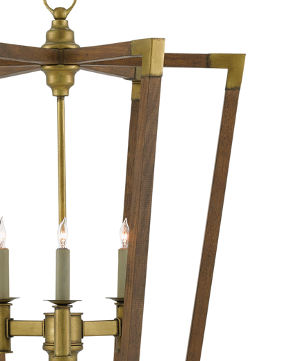 Bastian Medium Chestnut Lantern