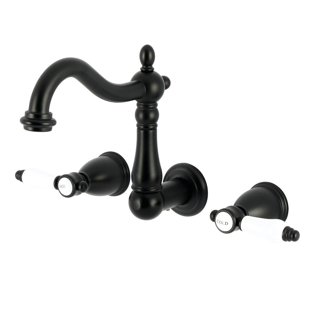 Bel-Air Wall-Mount Bathroom Faucet in Matte Black