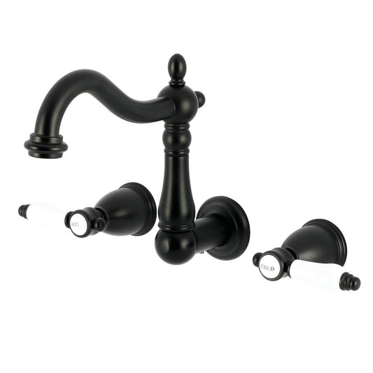 Bel-Air Wall-Mount Bathroom Faucet in Matte Black