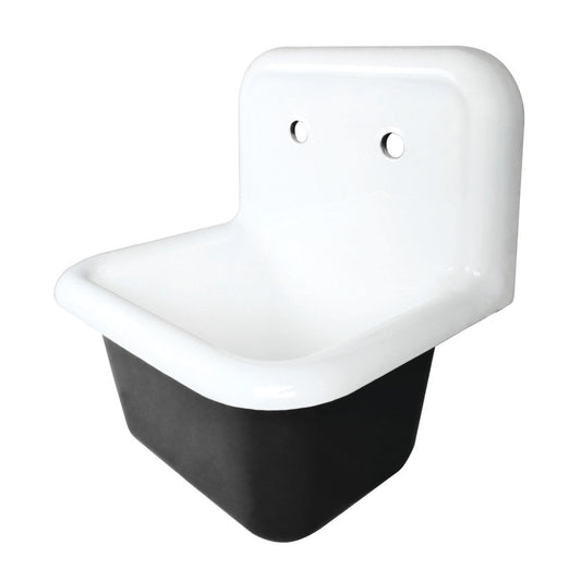 Petra Galley 21.94 Inch Wall Mount Utility Sink in White