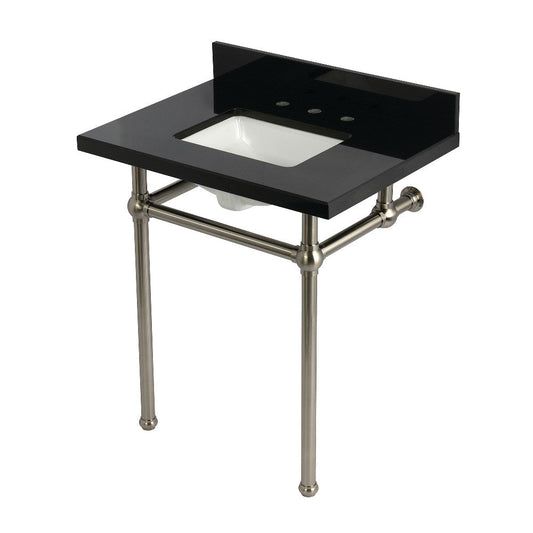 Templeton 30 Inch Console Sink in Brushed Nickel