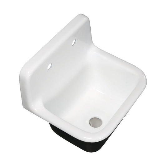 Petra Galley 22.06 Inch Wall Mount Kitchen Sink in White