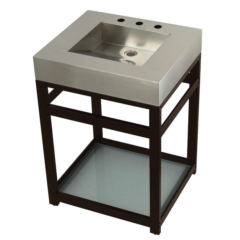 Kingston Commercial 25 Inch Console Sink in Oil Rubbed Bronze
