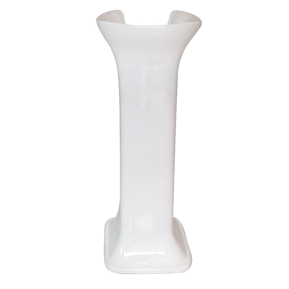 Robert 11 Inch Pedestal Sink in White