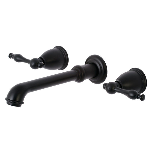 Naples Wall-Mount Bathroom Faucet in Matte Black