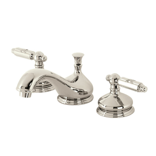 Georgian Widespread Bathroom Faucet in Polished Nickel