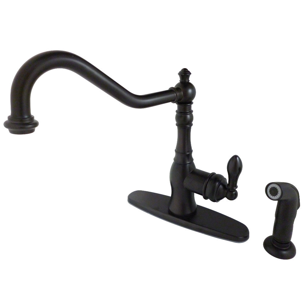American Classic One Handle Kitchen Faucet in Oil Rubbed Bronze