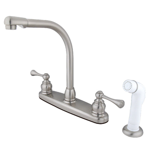 Centerset Kitchen Faucet in Brushed Nickel