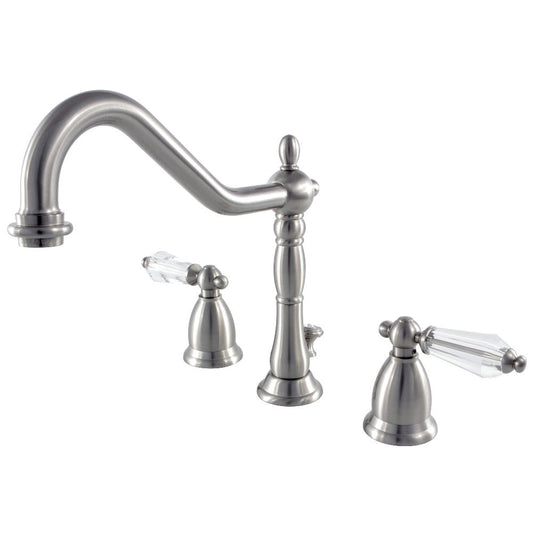 Wilshire Widespread Bathroom Faucet in Brushed Nickel