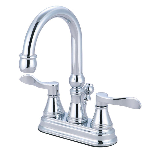 NuFrench 4 Inch Centerset Bathroom Faucet in Polished Chrome