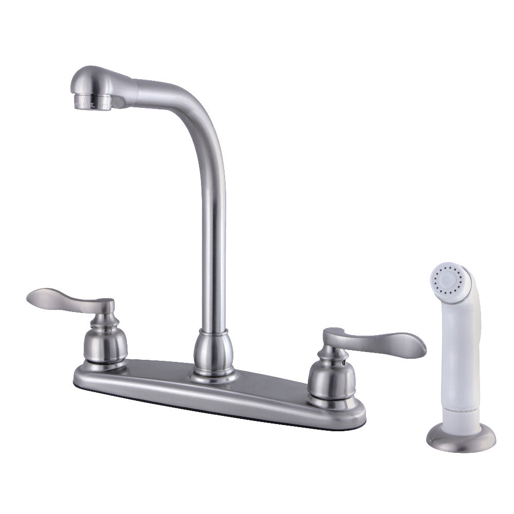 NuWave French Centerset Kitchen Faucet in Brushed Nickel