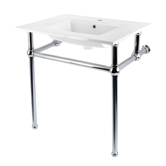 Templeton 31.13 Inch Console Sink in White