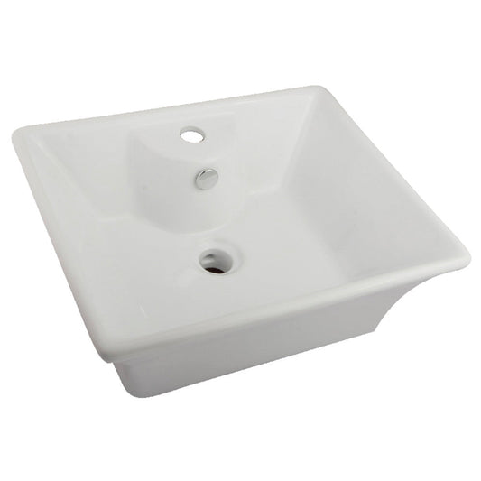 Forte 19.5 Inch Vessel Sink in White